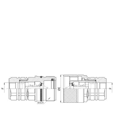 Brze spojnice navojne PVV3 DN25-BG 5-ISO 25 (WP 250 bar-Q 189 l/min)