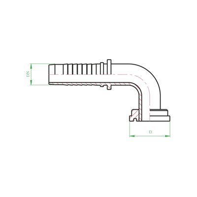 SFL 90° ( P20 / P1 ) Priključci za hidraulička crijeva prema EN 853