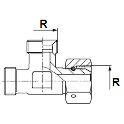 T-spojka nastavna za visoki tlak BSP ( 60° )